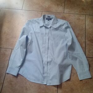 Jones New York Blue Lightweight Shirt Jacket